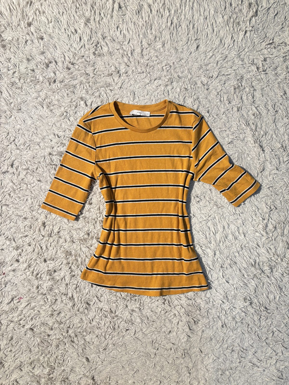 Mustard Stripe Tee — view 1