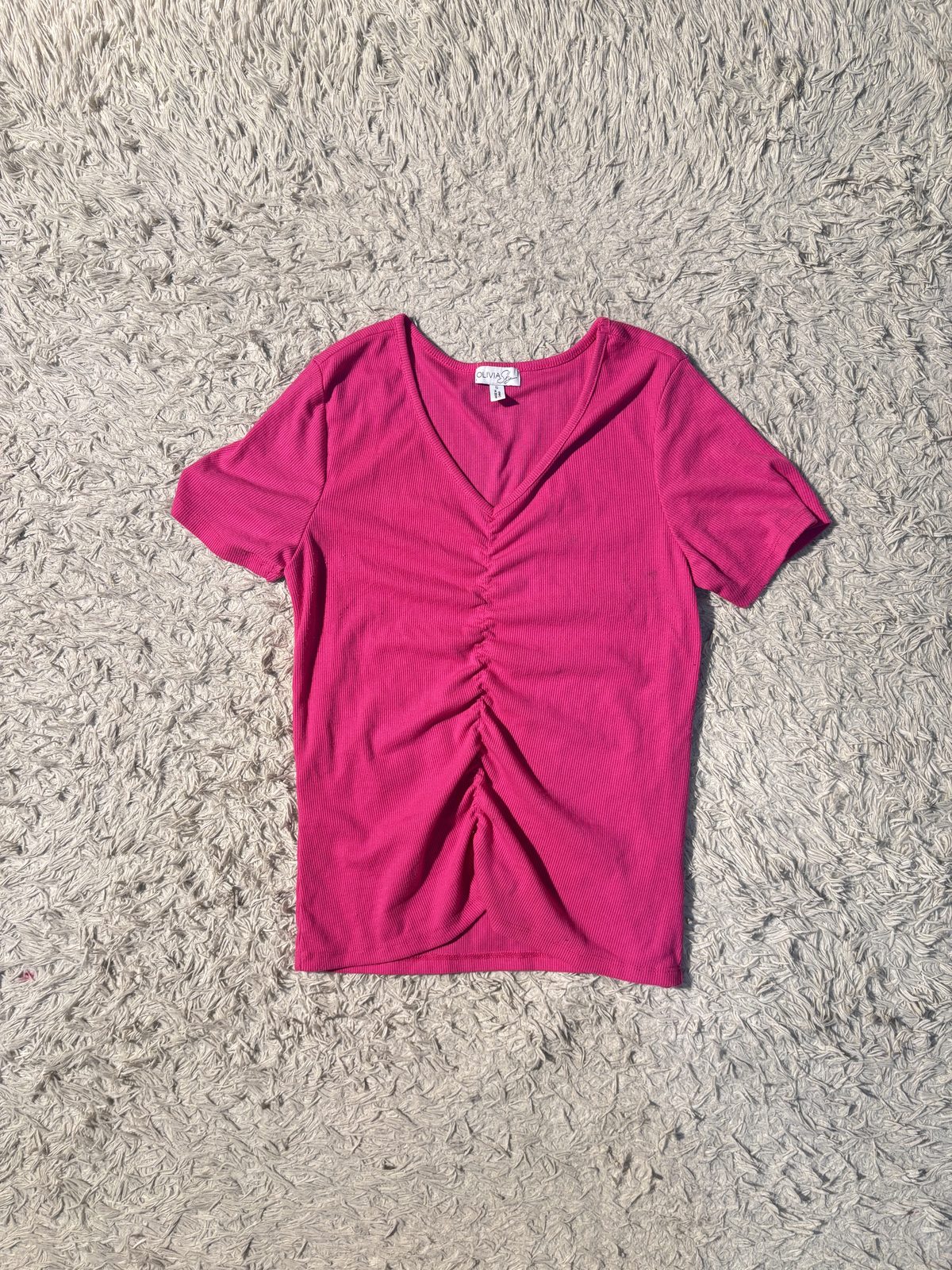 Pink Scrunched Top — view 1